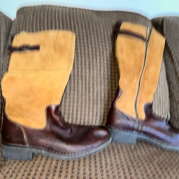 BORN- Handcrafted, tall leather & suede boots. Womens Sz 10 - Picture 5 of 8
